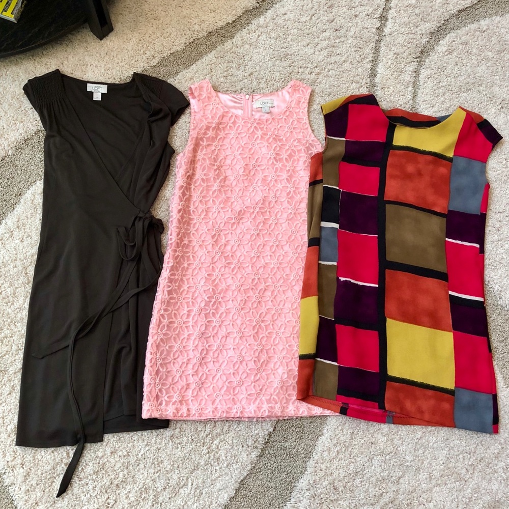 Bundle of LOFT dresses ranging from 2P-4P